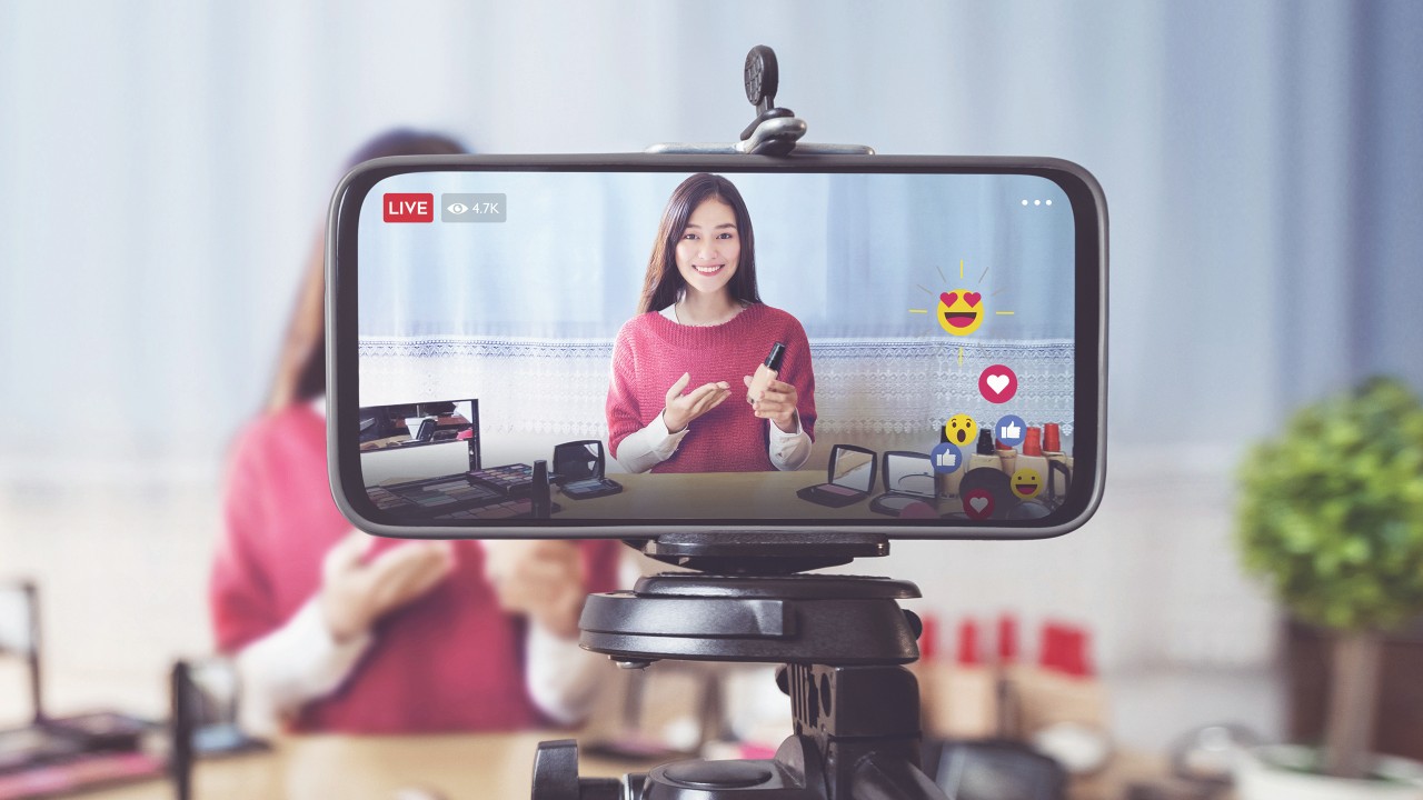 Daughter on the live video; image used for HSBC Personal Instalment Loan offer