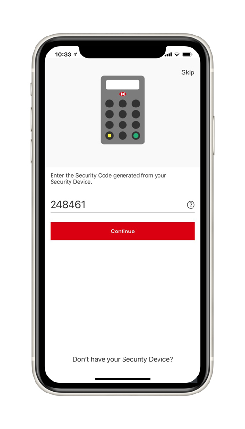 Activate your Mobile Security step 2
