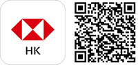 HSBC app logo with QR code