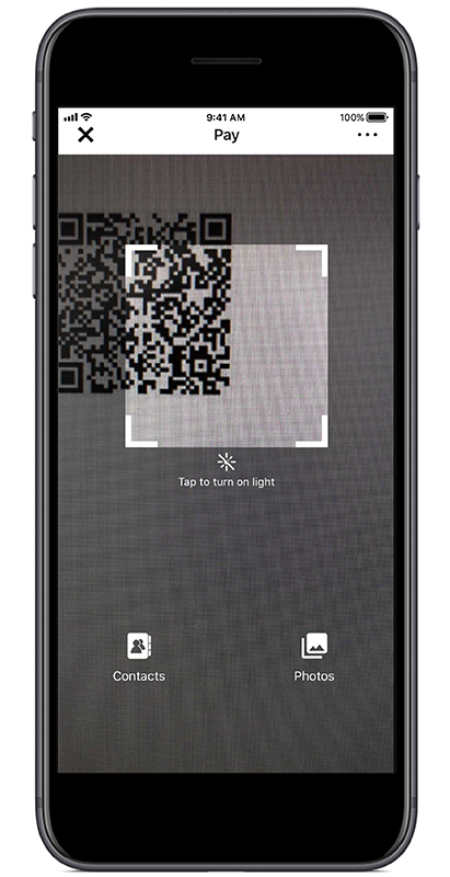 Pay with QR code step 2