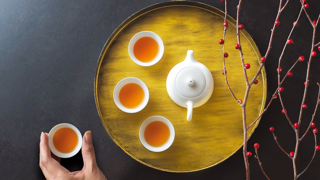 中國茶；圖片使用於滙豐匯瓏環球壽險計劃。