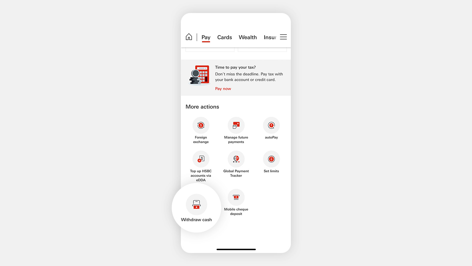Mobile screen step 2 enter your instructions, image used for how to use mobile cash withdrawal