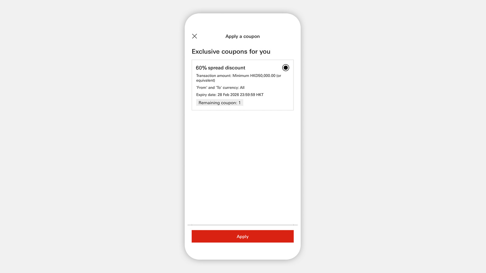 FX coupon page