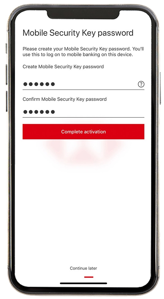 activate your Mobile Security Key with physical device step10