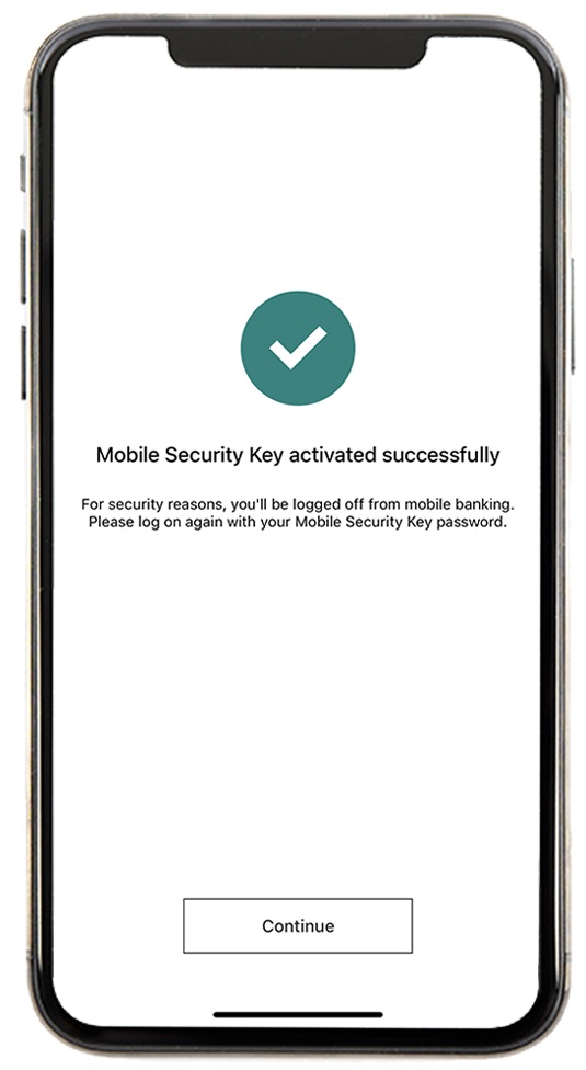 activate your Mobile Security Key with dual-password setup step5