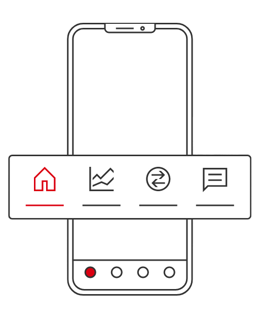 Mobile app screen step 2; image used for HSBC Hong Kong Mobile Banking App.