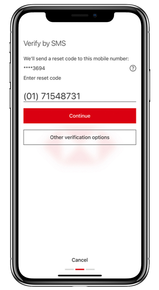 Mobile Security Key password step4