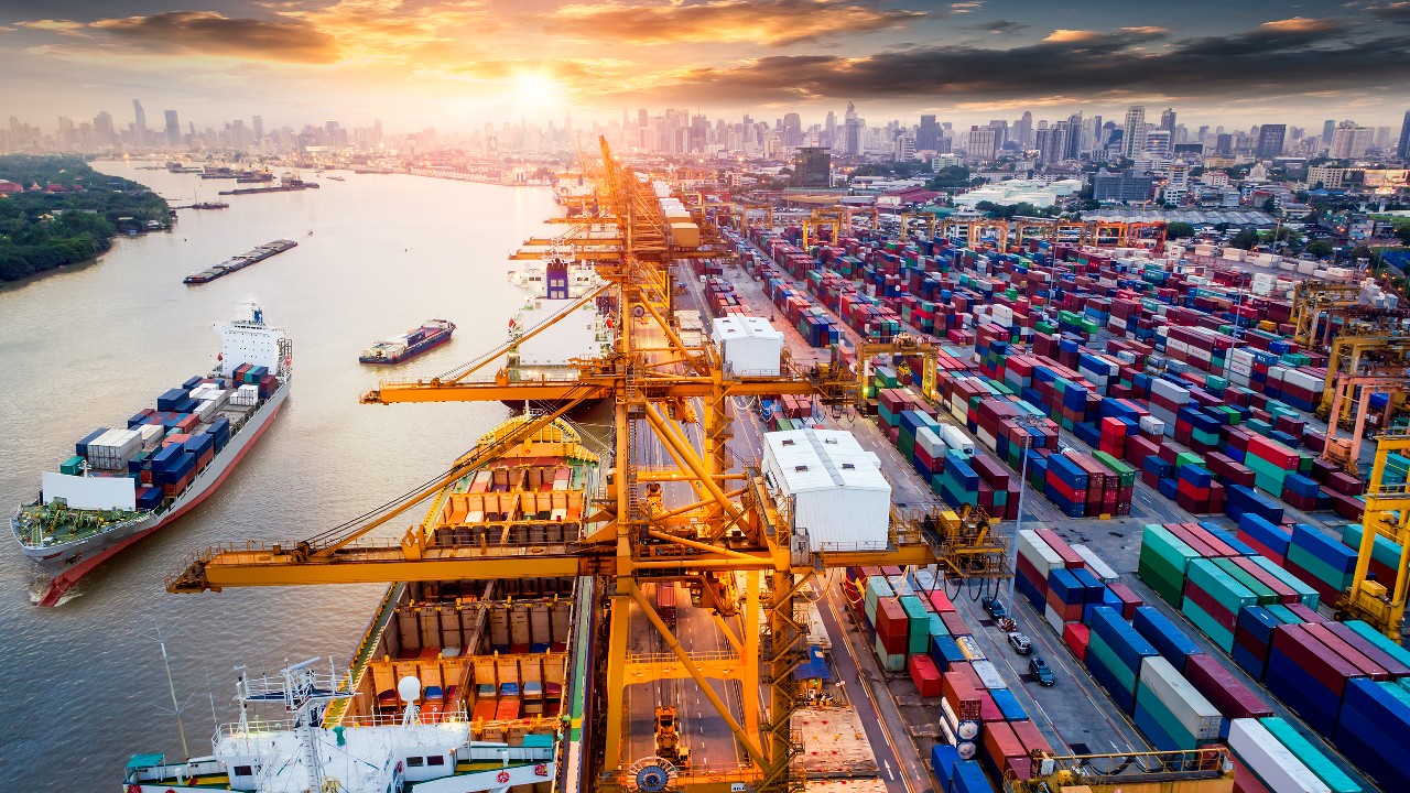 Container port; image used for HSBC Wealth Portfolio Intelligence Service