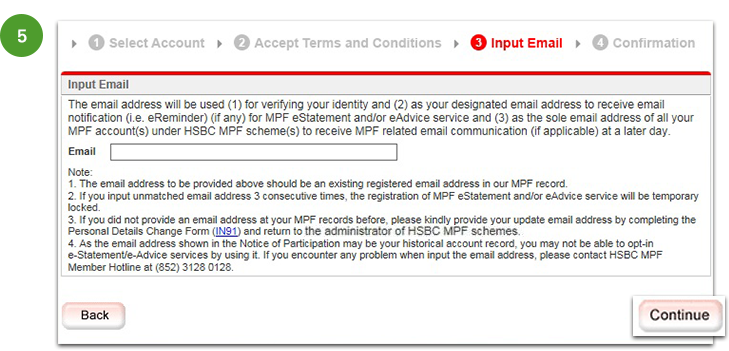 Set up email address