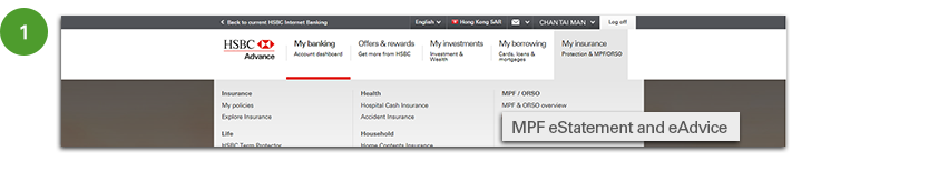 Select MPF eStatement and eAdvice